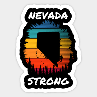 Nevada Strong Color Blast Sticker